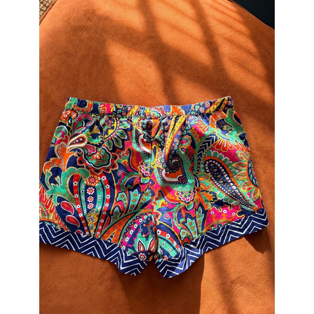 Vera Bradley 100% Cotton Pajama Shorts EUC paisley print S - Picture 4 of 4